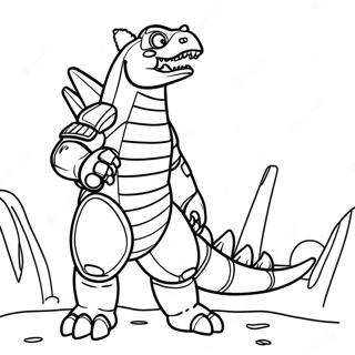 Pagina Para Colorir Do Mechagodzilla Rugindo 76424 19300