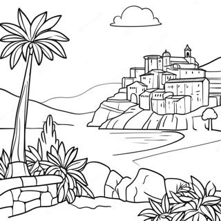 Pagina Para Colorir De Uma Linda Paisagem Italiana 76473-19332