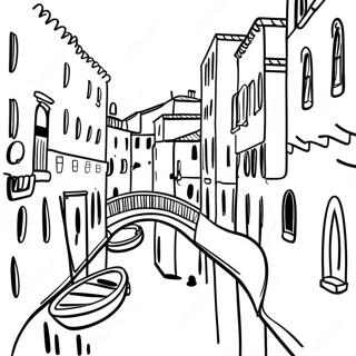 Pagina Para Colorir Dos Canais Vibrantes De Veneza 76476-19341