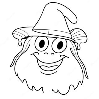 Pagina Para Colorir Do Grimace Com Um Chapeu Engracado 76783-19581