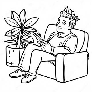 Pagina Para Colorir De Maconheiro Relaxado No Sofa 77088 19797