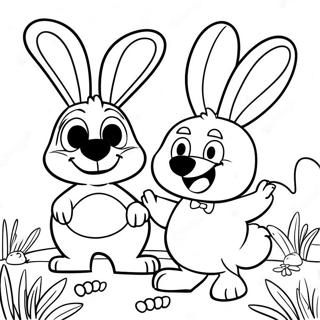 Pagina Para Colorir De Aventura De Pascoa De Bluey E Bingo 77139 19835