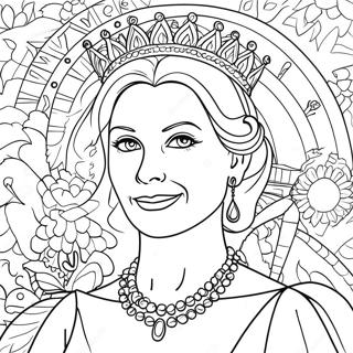 Rainha Páginas Para Colorir