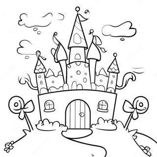 Pagina Para Colorir Do Castelo Fantastico Do Candyland 77267-19933