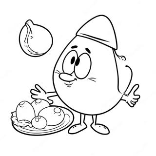 Ovos Verdes E Presunto Páginas para Colorir