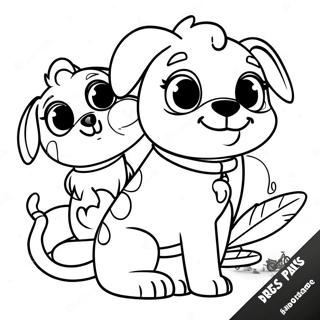 Pagina Para Colorir De Caezinhos Amigos 77678-20246