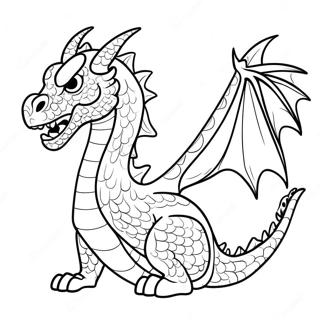 Pagina Para Colorir Dragao Majestoso Que Solta Fogo 77861-20389