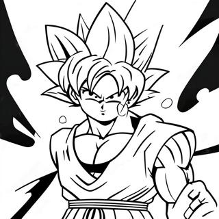 Pagina Para Colorir Goku Black Com Aura Rosa 77916-20444