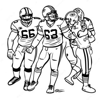 Pagina Para Colorir Jogadores Do Green Bay Packers Em Acao 77966-20476