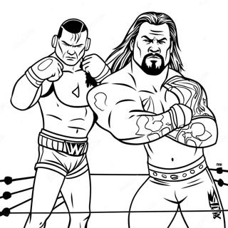 Pagina Para Colorir Dos Superstars Da Wwe Em Acao 78016 20511