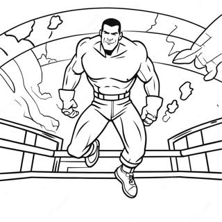 Pagina Para Colorir Do John Cena Pulando De Forma Dinamica 78018-20517