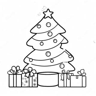 Pagina Para Colorir De Uma Arvore De Natal Fofa E Facil 78093-20566