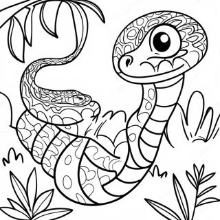 Pagina Para Colorir De Cobra Colorida Da Selva 78352-20769