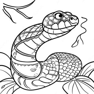 Pagina Para Colorir De Cobra Colorida Da Selva 78352-20770