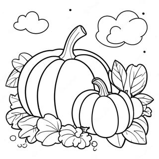 Pagina Para Colorir Colheita De Abobora Abundante 78429-20836