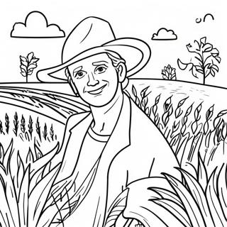 Pagina Para Colorir Colheita Em Campo De Milho Encantador 78431-20842