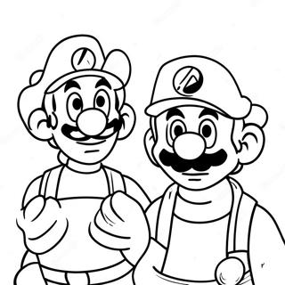 Pagina Para Colorir Aventura De Luigi E Mario 78454-20849