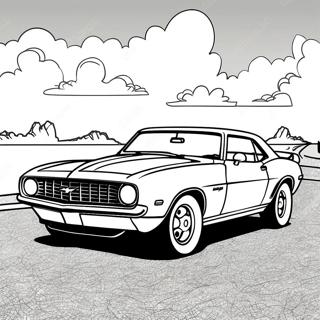 Desenho Para Colorir Do Camaro Classico 78687-21030