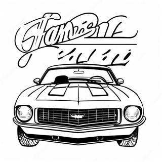 Desenho Para Colorir Do Camaro Classico 78687-21031