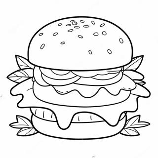 Pagina Para Colorir De Hamburguer 78712-21046