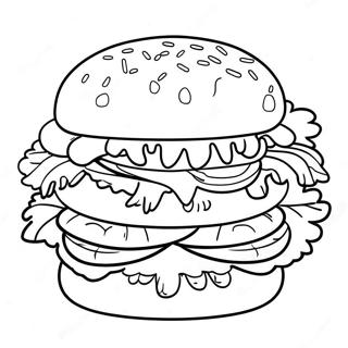 Pagina Para Colorir De Hamburguer 78712-21048