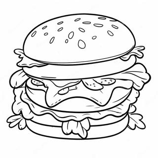 Pagina Para Colorir De Hamburguer Com Queijo 78713-21049