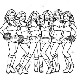 Pagina Para Colorir Das Cheerleaders Dos Dallas Cowboys 78817-21130