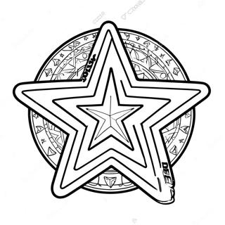 Pagina Para Colorir Do Logo Estrela Dos Dallas Cowboys 78818-21134