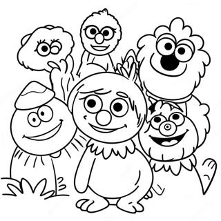 Pagina Para Colorir Dos Personagens Da Rua Sesamo 79025-21301