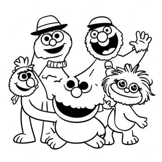 Pagina Para Colorir Dos Personagens Da Rua Sesamo 79025-21304