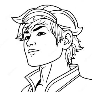 Pagina Para Colorir Do Zenitsu Com Efeitos De Raio 79307-21514