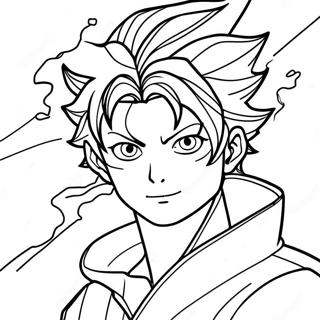 Pagina Para Colorir Do Zenitsu Com Efeitos De Raio 79307-21515