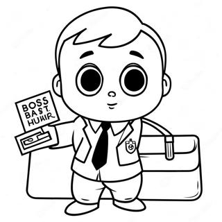 Pagina Para Colorir Do Boss Baby Com Uma Pasta 79334 21539
