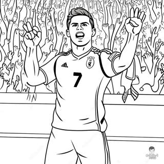 Cristiano Ronaldo Celebrando Um Gol Pagina Para Colorir 7936-830
