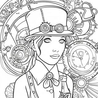 Steampunk Páginas Para Colorir