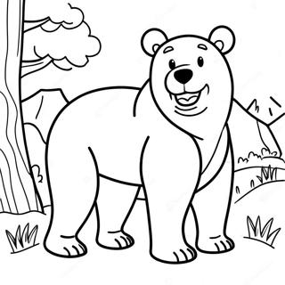 Urso Marrom Urso Marrom Páginas Para Colorir