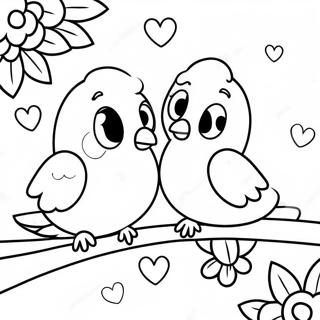 Divertidos Passaros Do Amor Para Colorir 80004 22045
