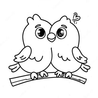 Divertidos Passaros Do Amor Para Colorir 80004 22048