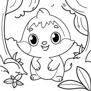 Pagina Para Colorir Da Pomni Aventureira Em Uma Floresta Magica 80106-22124