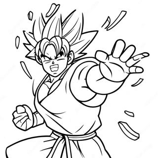 Goku Páginas Para Colorir