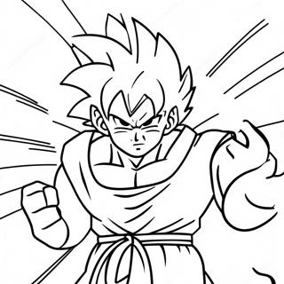 Goku Páginas para Colorir
