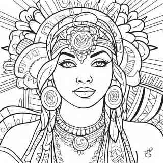 Pagina Para Colorir Da Arte Vibrante Chicano 80337 22299