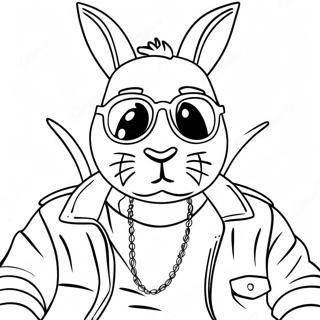 Bad Bunny Páginas Para Colorir