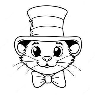 Gato Maluco Do Chapeu Pagina Para Colorir 80465-22397