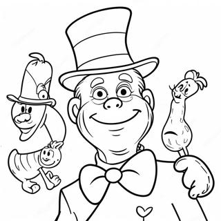 Dr. Seuss Páginas para Colorir