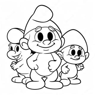 Smurfs Páginas Para Colorir