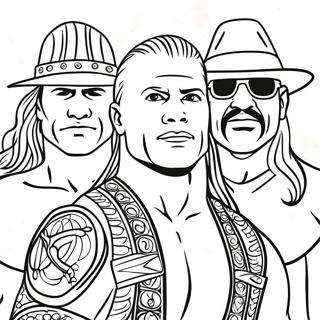 Pagina Para Colorir Do Desafio De 3 Marcadores Wwe 80667-22554