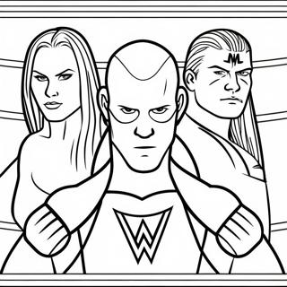 Pagina Para Colorir Do Desafio De 3 Marcadores Wwe 80667-22556