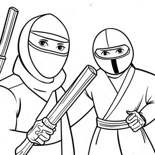 Ninjas Espiões Páginas Para Colorir