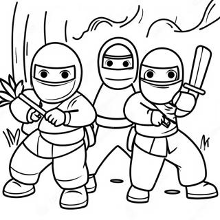 Pagina Para Colorir Da Aventura Colorida Dos Ninjas Espioes 80720-22598